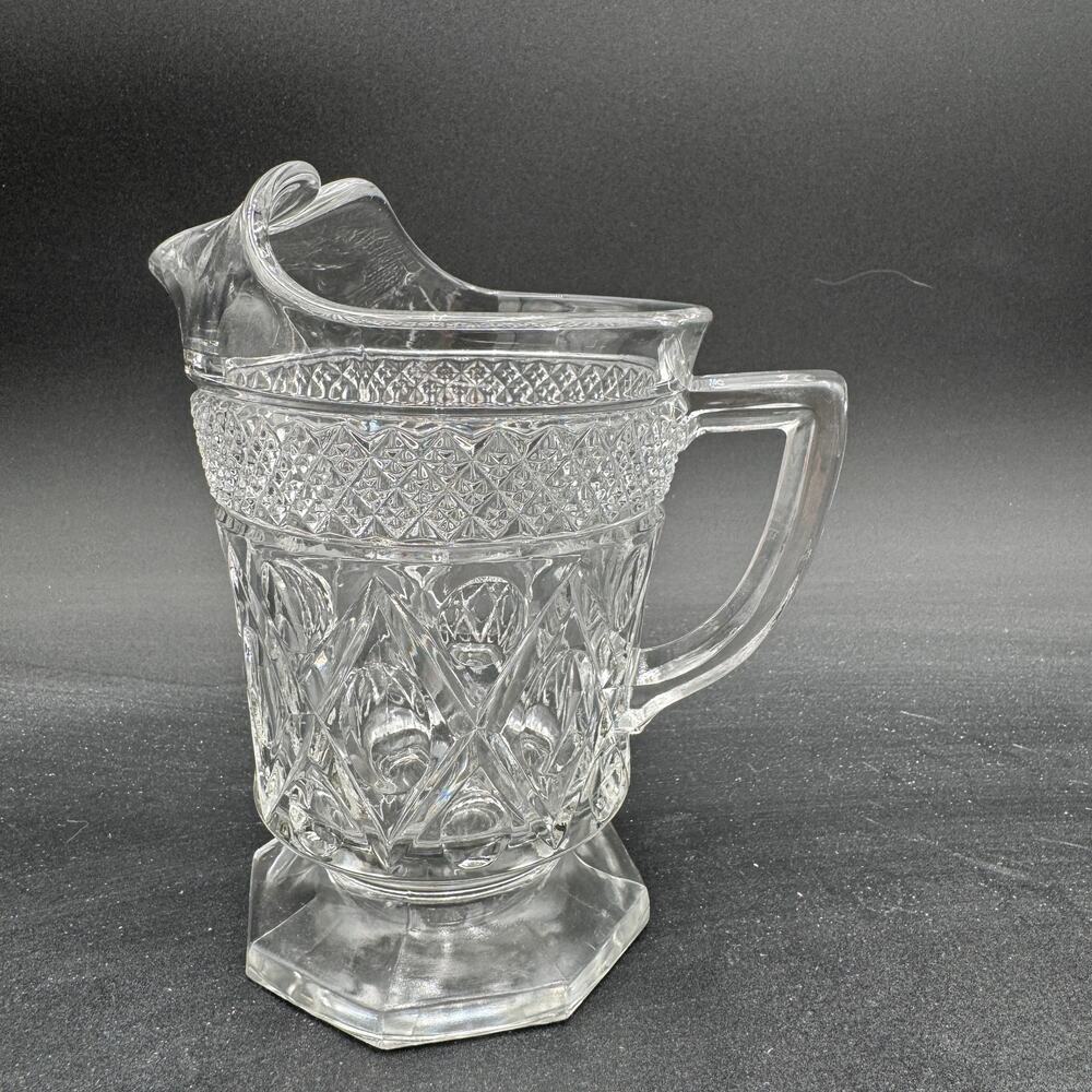 Vintage Pint Pitcher Cape Cod by Imperial Glass Ohio Glassware